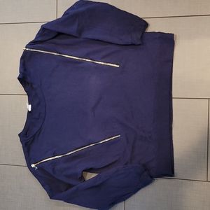 Venus Blue Zipper Sweatshirt XL